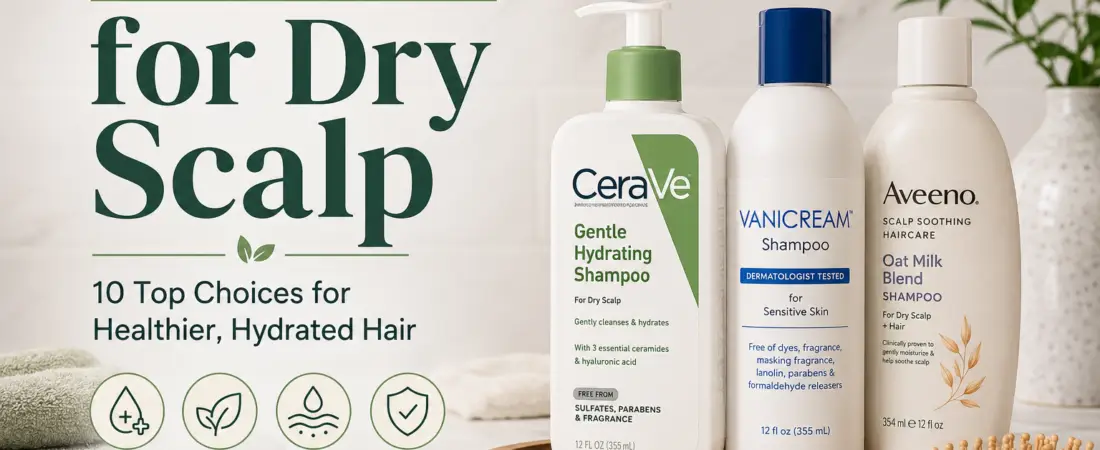Best Shampoo for Dry Scalp: 10 Top Picks for Hydrated, Healthy-Looking Hair