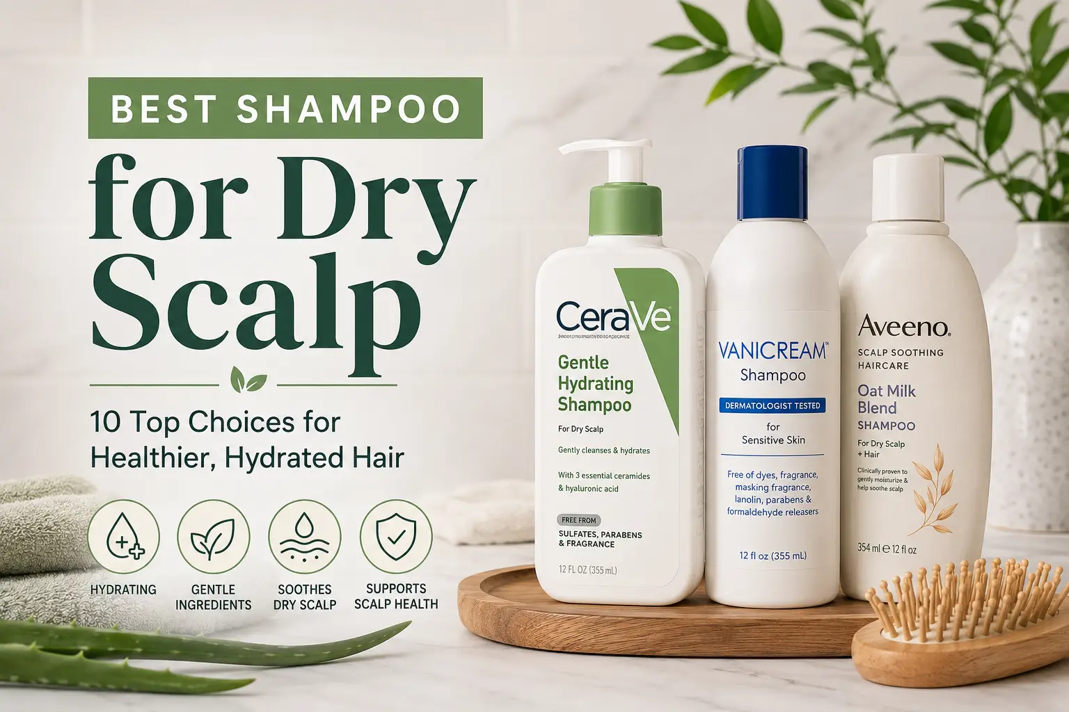 Best Shampoo for Dry Scalp: 10 Top Picks for Hydrated, Healthy-Looking Hair